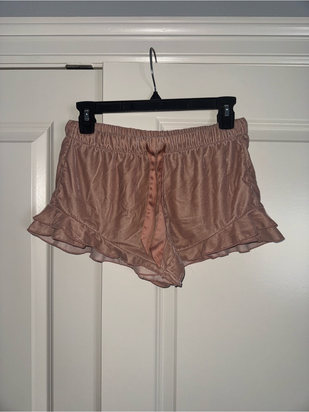 Victoria's Secret Dusty Rose Velvet Sleep Shorts